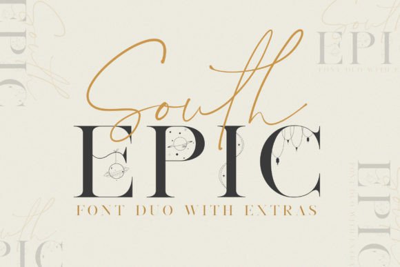A Display Font Built for Big Moments: South Epic Duo