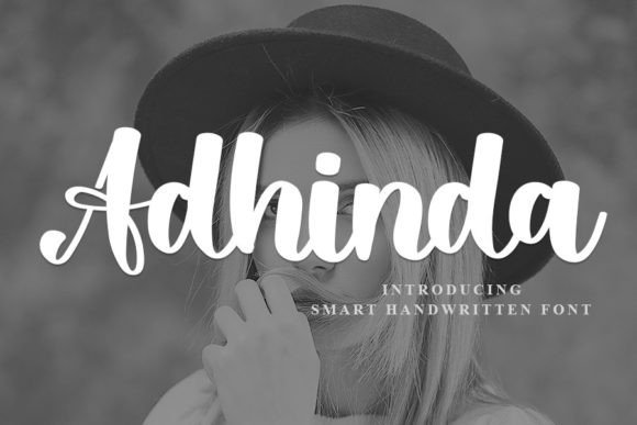 Adhinda: A Refined Script Font for Elegant Branding