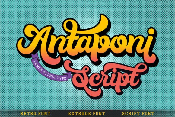 Antaponi Script: A Display Font That Elevates Campaign Visuals