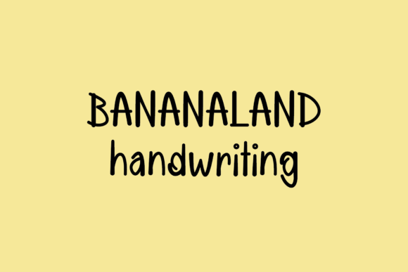 Banana Land: A Creative Font for Makers and Product Design
