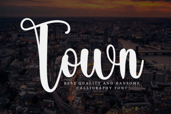 Craft Your Brand's Signature Style with the Town Script Font