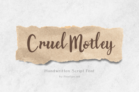 Cruel Motley: The Elegant Script Font for Modern Digital Brands
