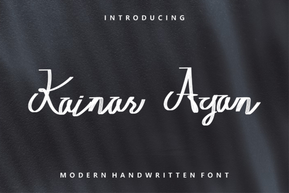 Elevate Your Brand with Kainar Agan: A Modern Handwritten Font