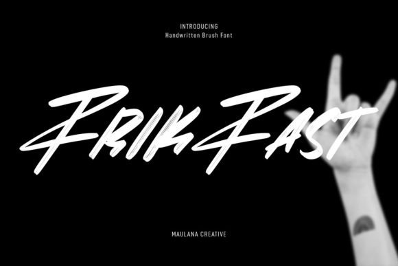 Frikfast Font Review: A Slanted Brush Script for Branding