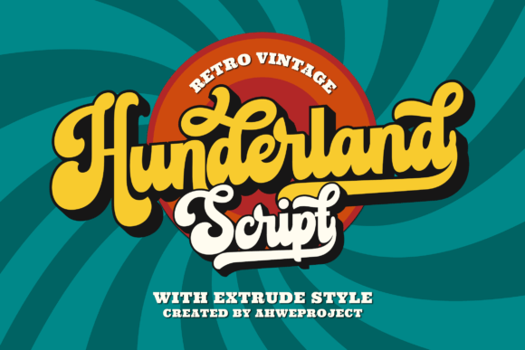 Hunderland: A Display Font with Sharp Character