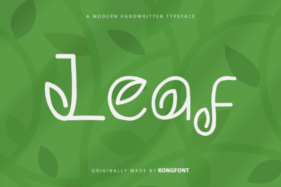 Leaf Font: A Playful Handwritten Typeface for Practical Branding