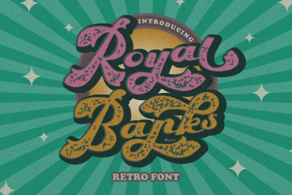 Royal Banks: A Display Font for Digital Nostalgia