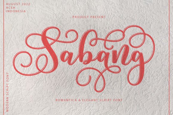 Sabang: An Elegantly Casual Script for Modern Projects