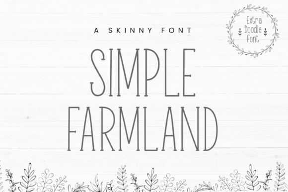 Simple Farmland: A Refined Serif Font for Handmade Branding