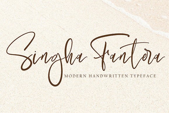 Singha Fantera: A Script Font for Editorial Connection