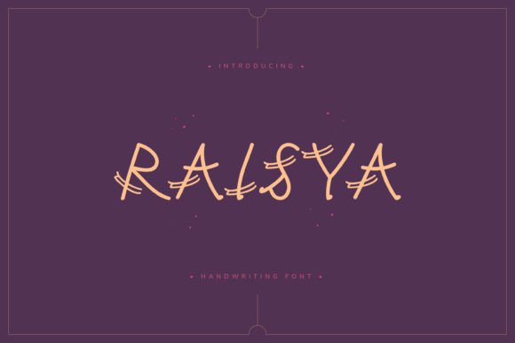Using Raisya: A Handwritten Font for Branding Your Small Business